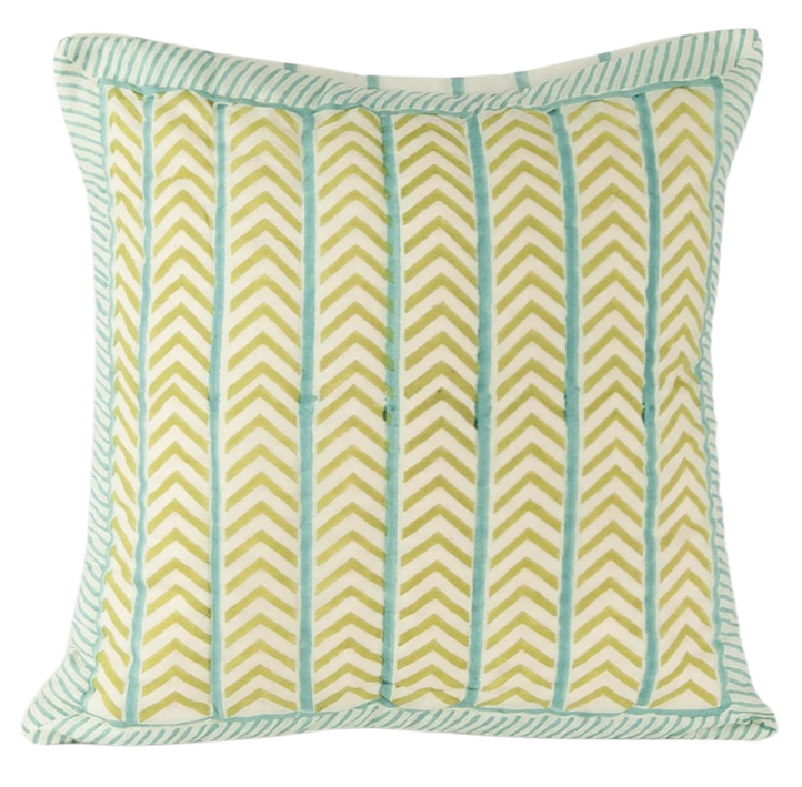 Funda de cojín de algodón estampada. Anaisha 40x40
