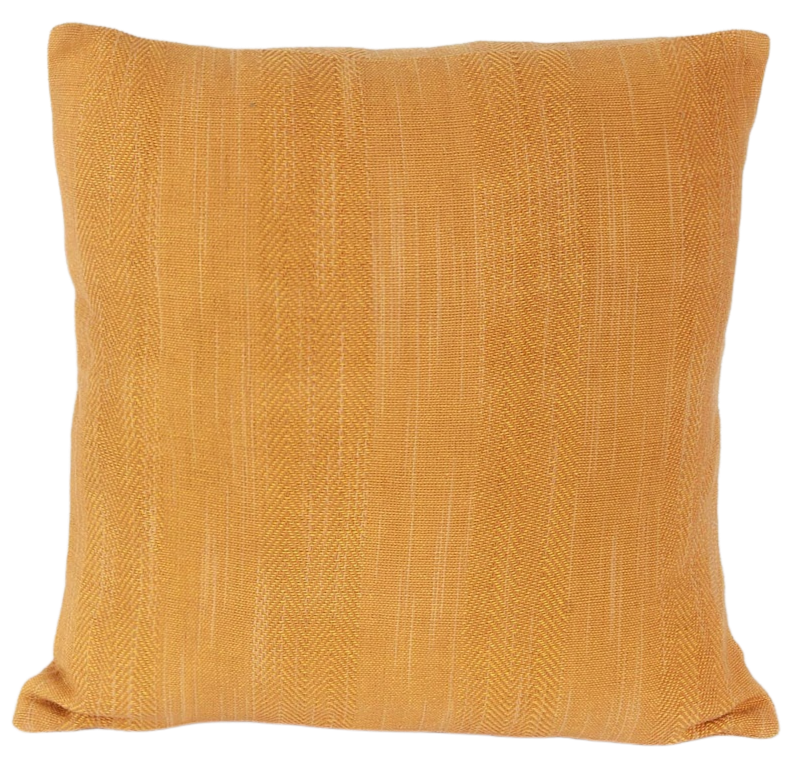 Funda de cojín tejida en telar. Nadesh ocre 40x40