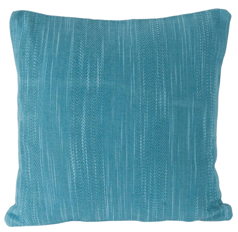 Funda de cojín tejida en telar. Nadesh azul 40x40