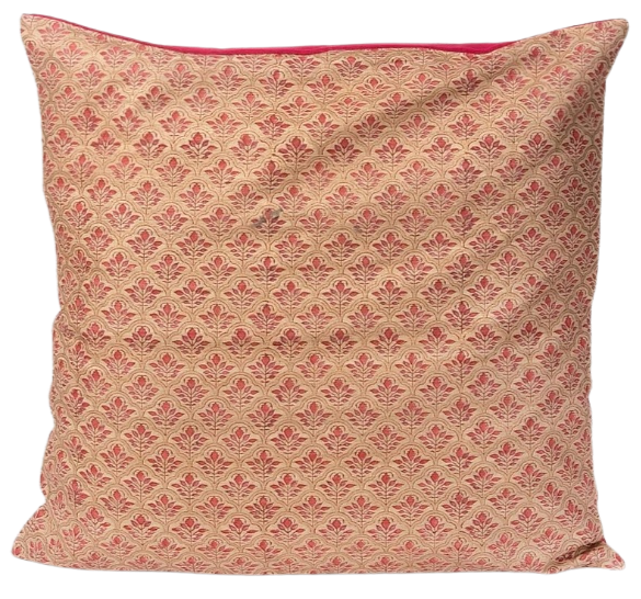 Funda de cojín estampada en seda. Aansi WN 50x50
