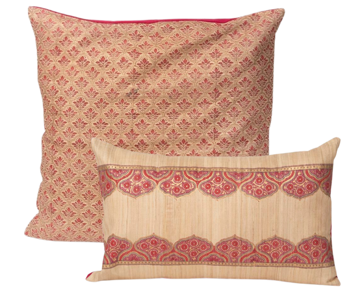 Funda de cojín estampada en seda. Aansi WN 50x50