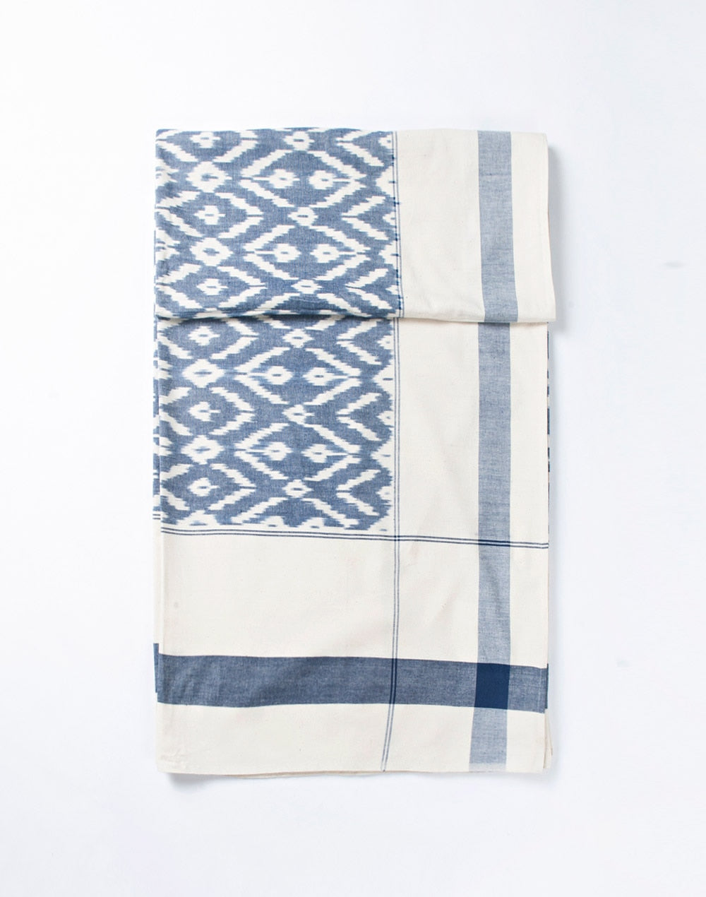 Colcha IKAT en manta de algodón. Azul