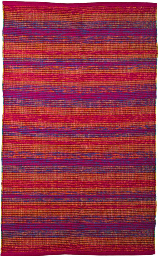 Tapete de algodón Rainbow Fucshia