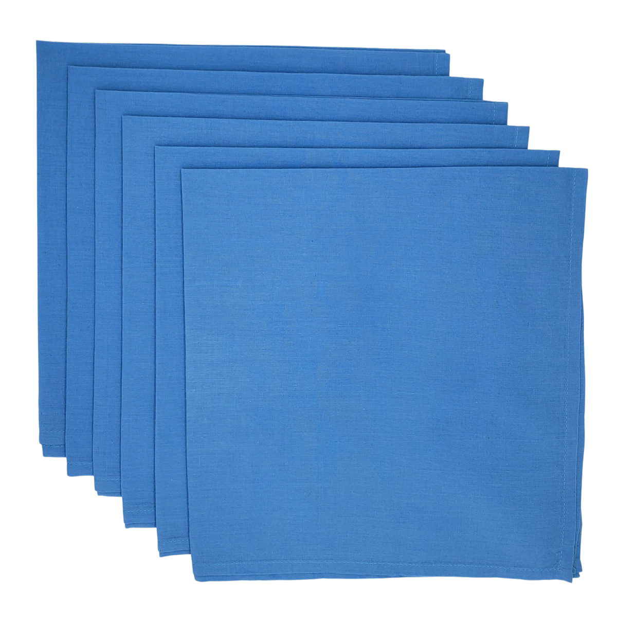 Servilleta lisa de muselina de algodón Blue