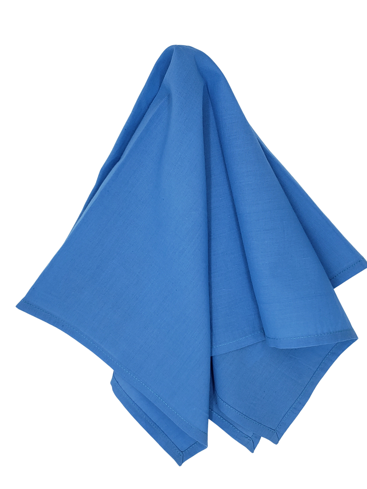 Servilleta lisa de muselina de algodón Blue