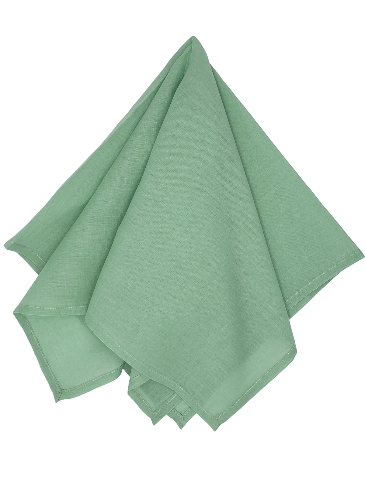 Servilleta lisa de muselina de algodón verde