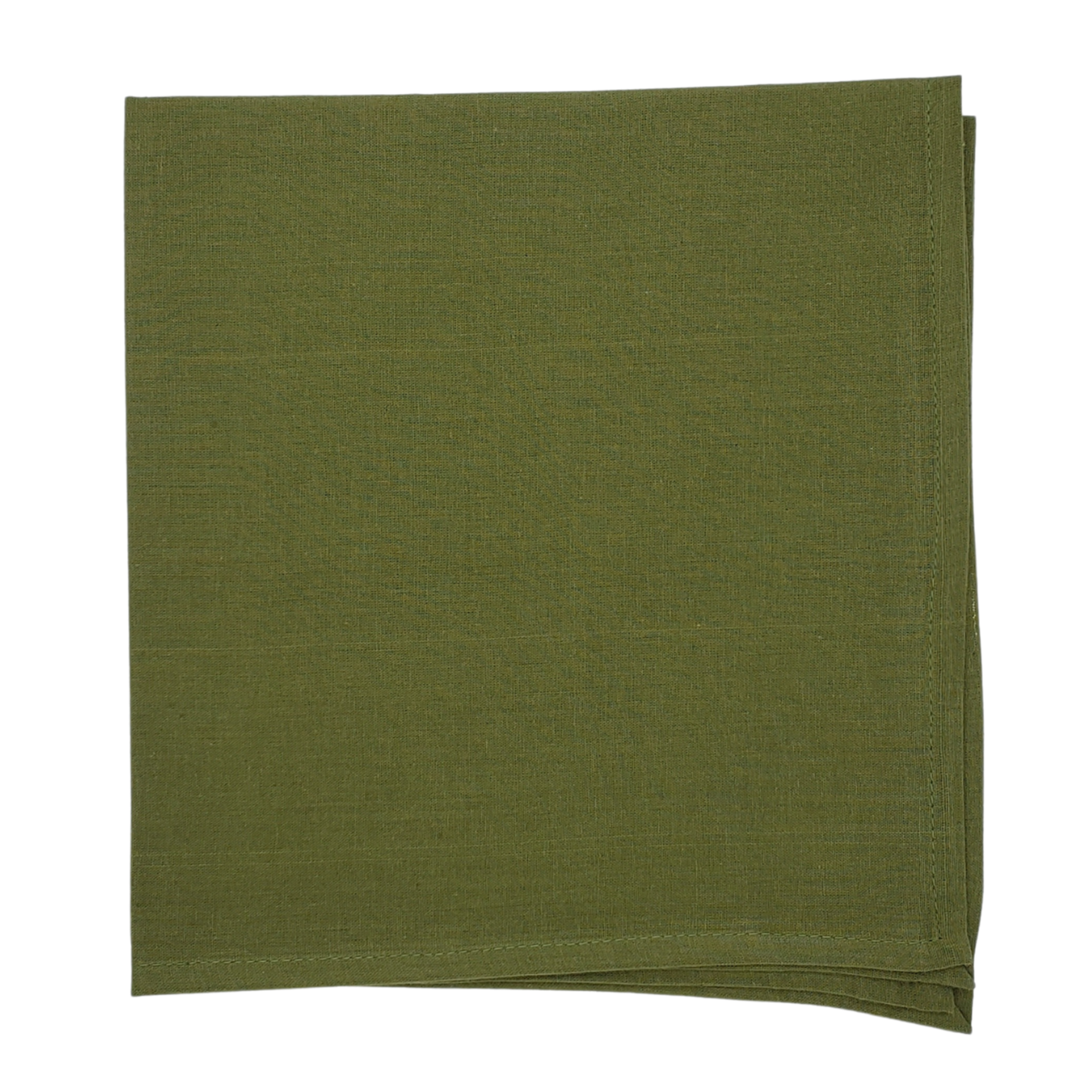Servilleta lisa de muselina de algodón verde aceituna