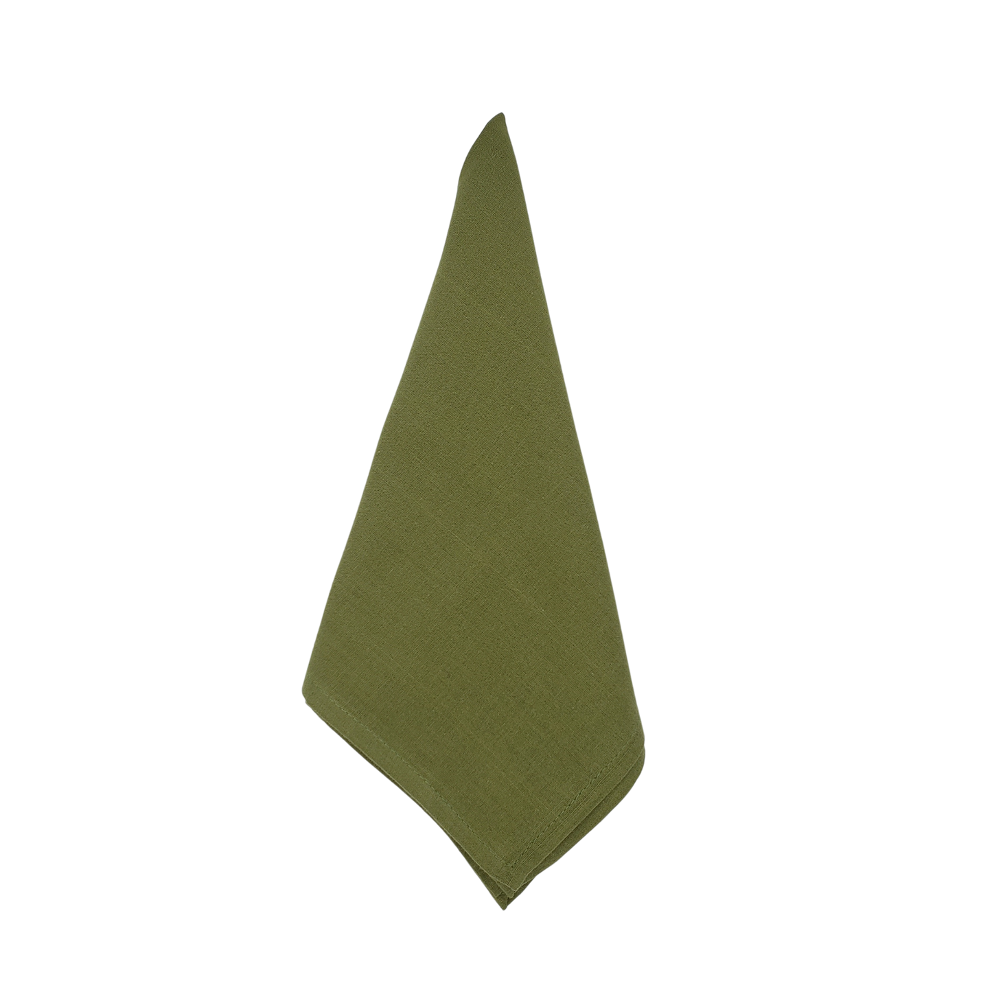 Servilleta lisa de muselina de algodón verde aceituna