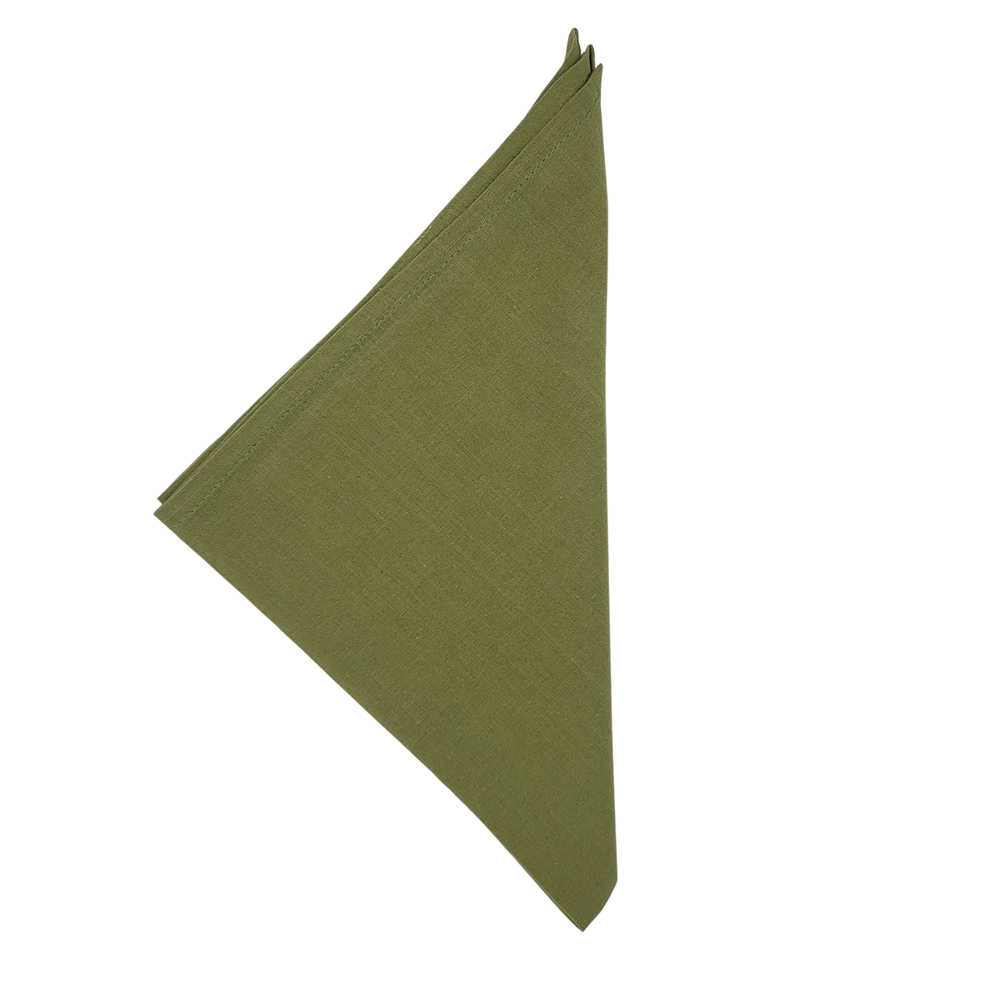 Servilleta lisa de muselina de algodón verde aceituna