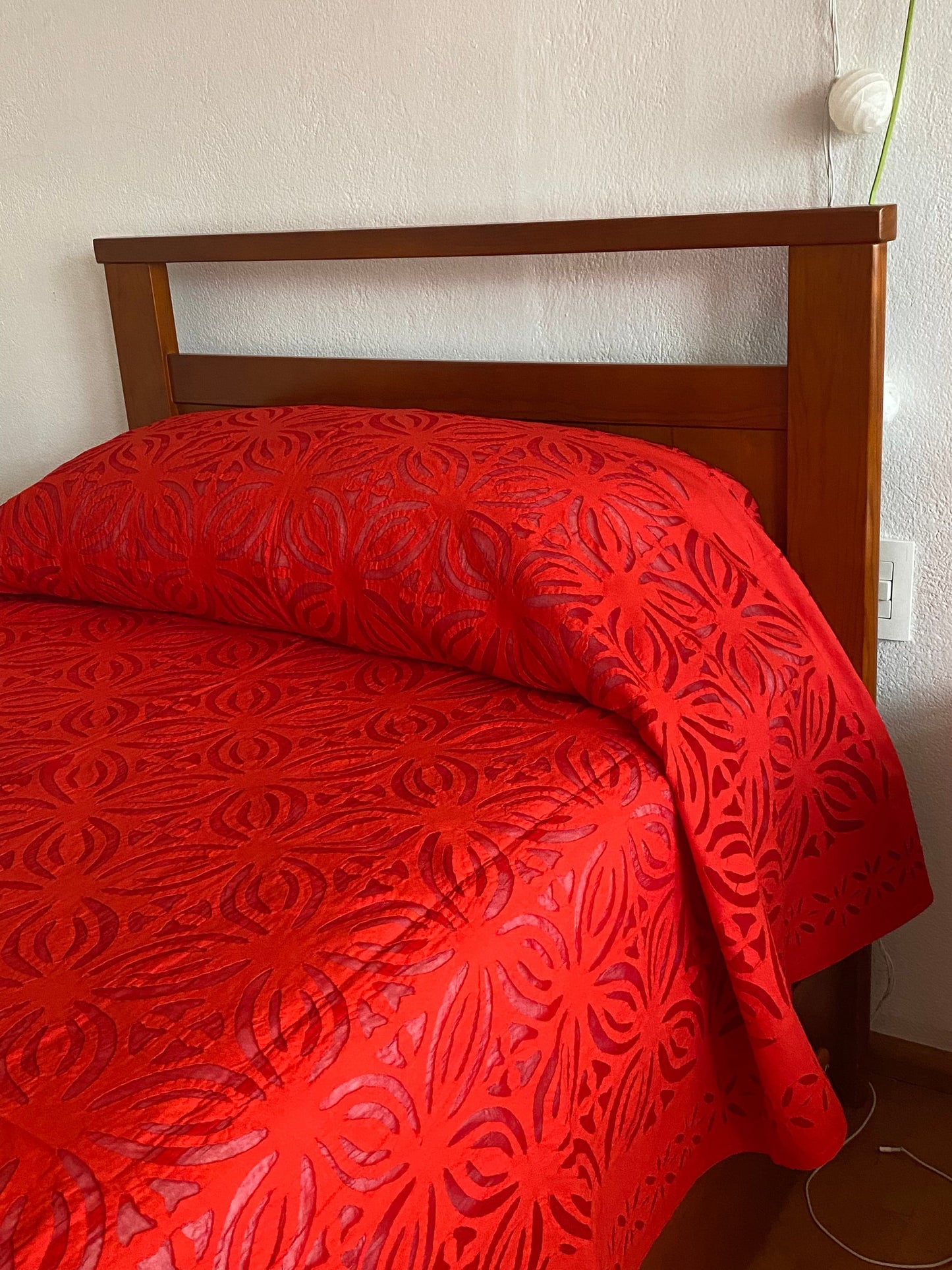 Mantel calado RECTANGULAR rojo
