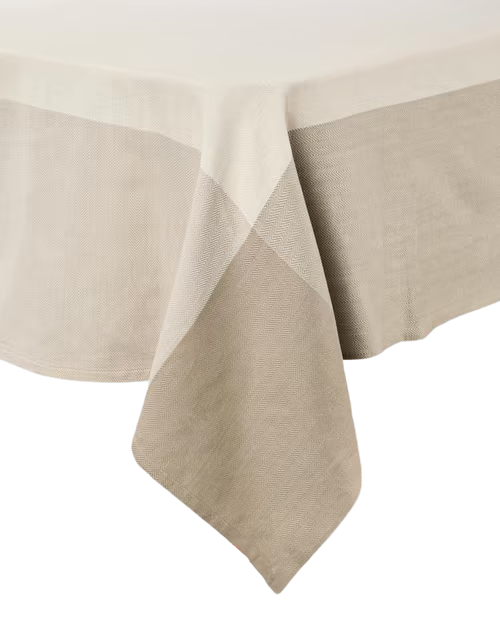 Mantel rectangular 100% algodón tejido en telar. Adesh gris