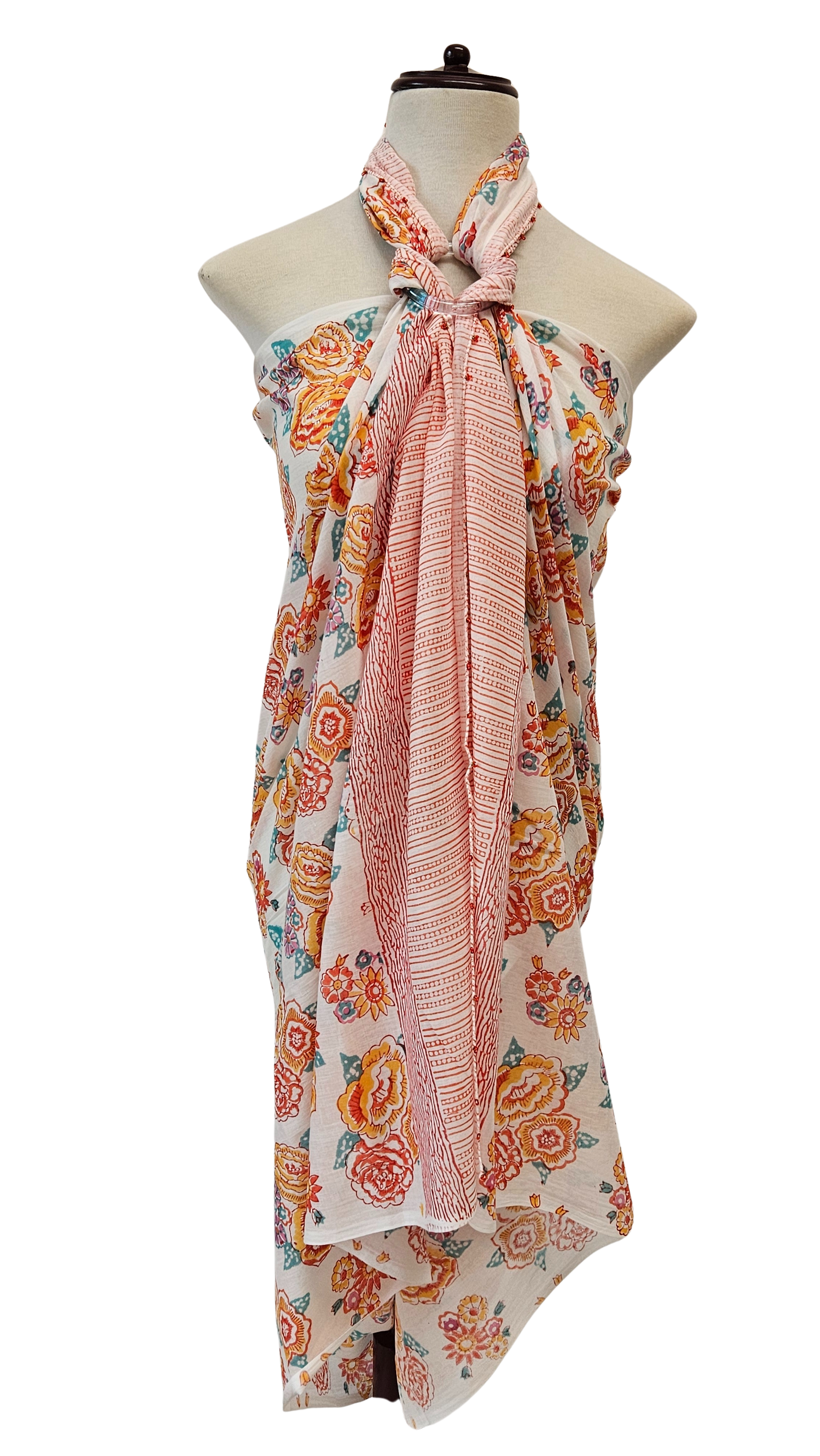 Pareo estampado a mano. 1885 D