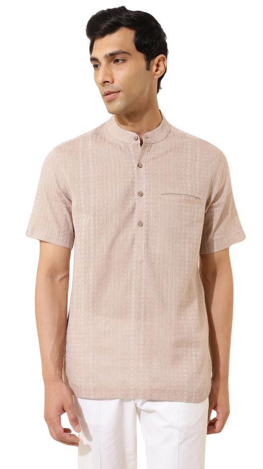 Camisa para hombre. Striped. Beige