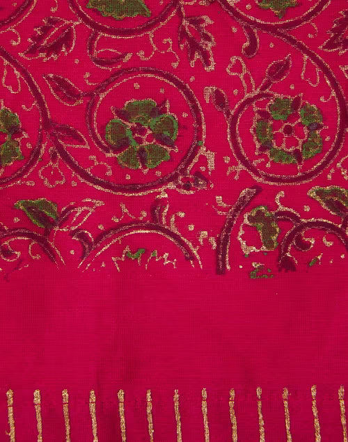 Camino de mesa. Algodón/seda. Danir Fuschia