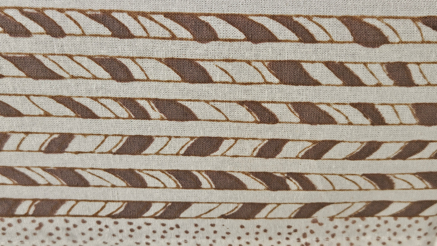 Mantel cuadrado 100% algodón estampado a mano. Hortensias A