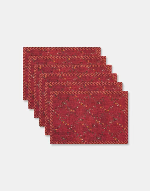 Mantel individual estampado a mano. Tarush RD