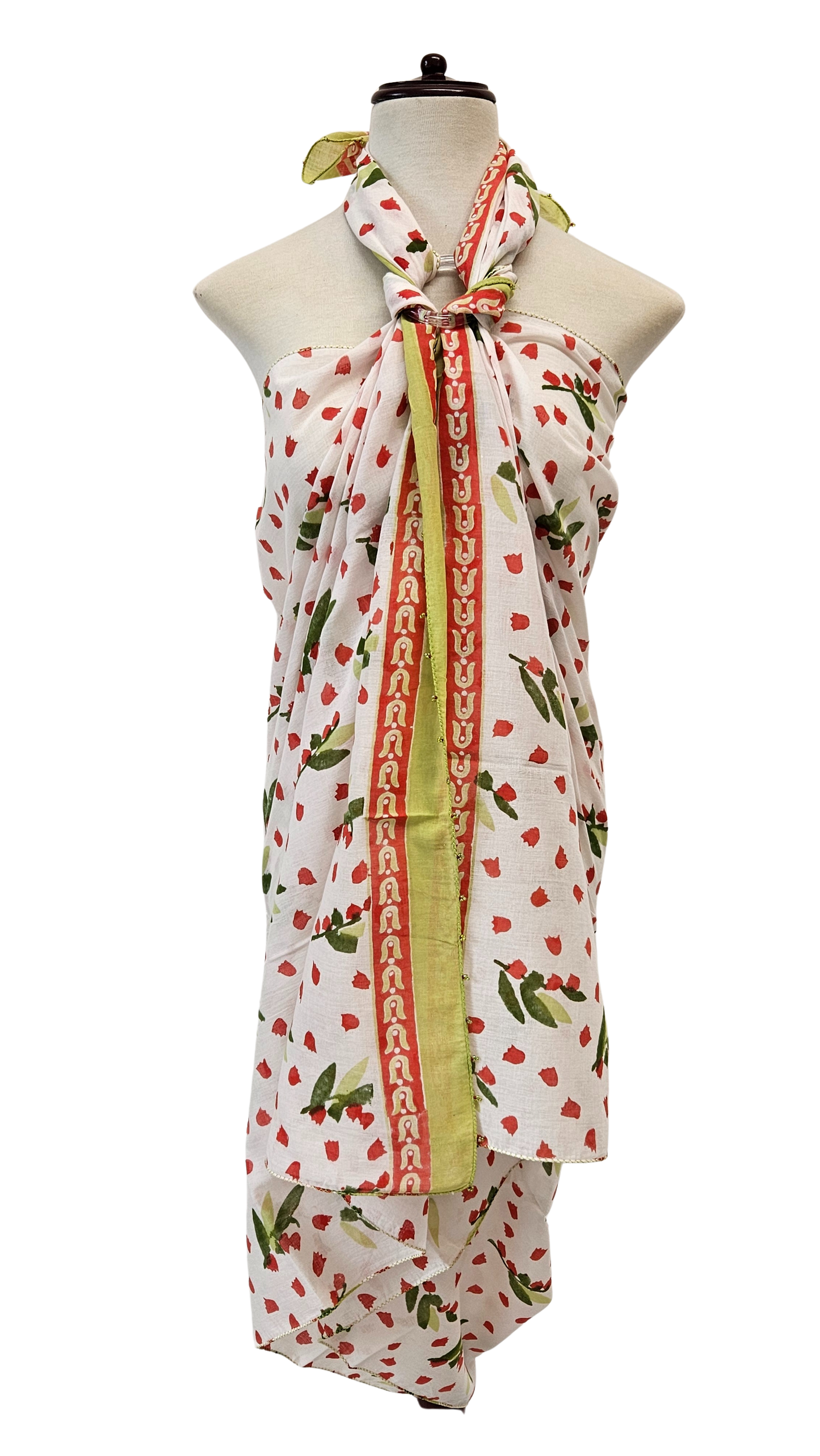 Pareo estampado a mano. 2684 A