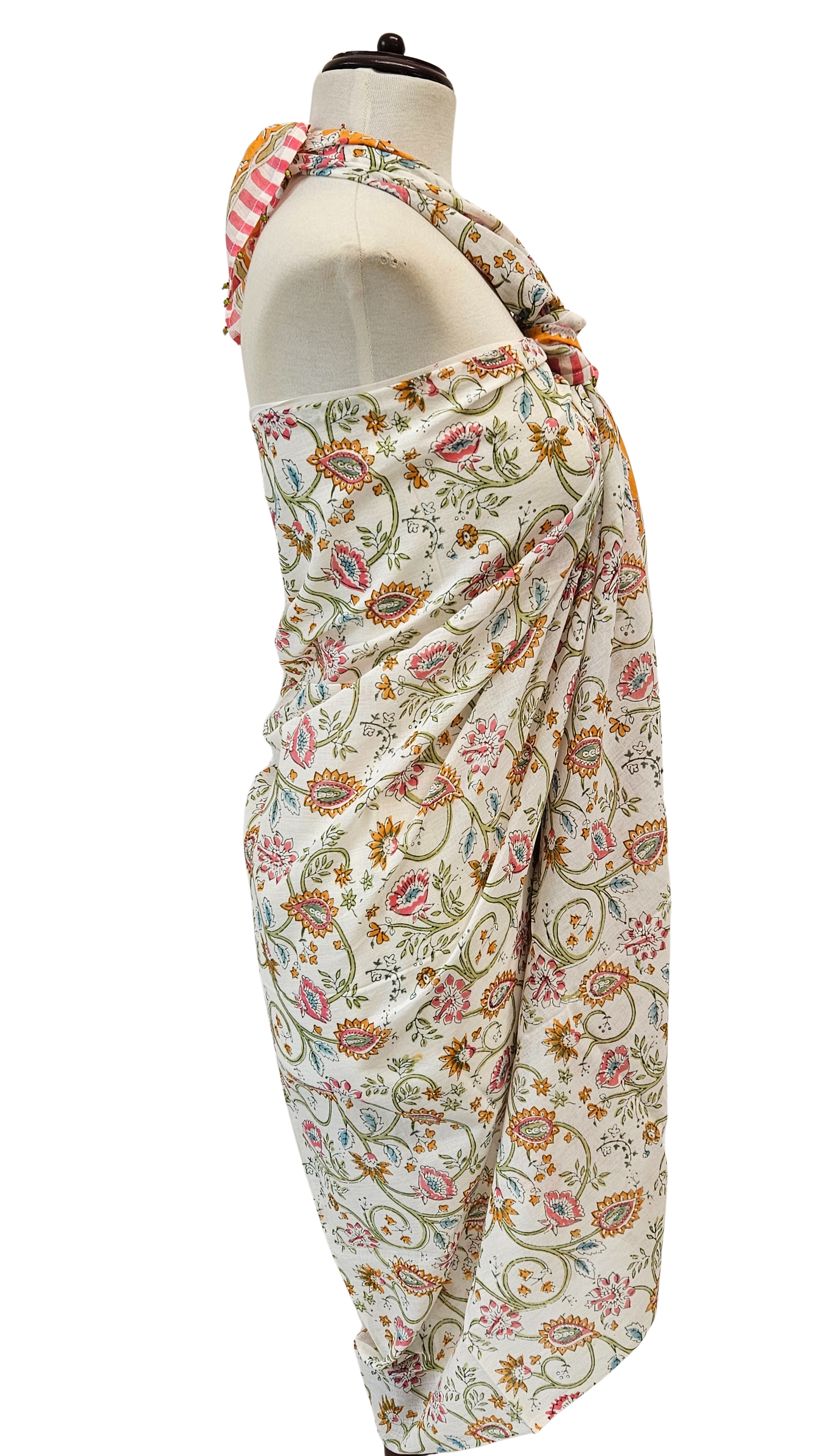 Pareo estampado a mano. 2747 E