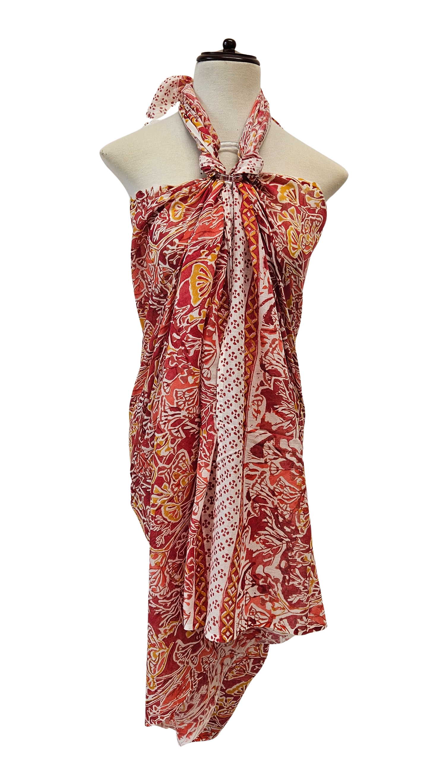 Pareo estampado a mano. 2815 A