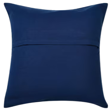 Funda de cojín azul índigo natural Dabu. Roha 40x40