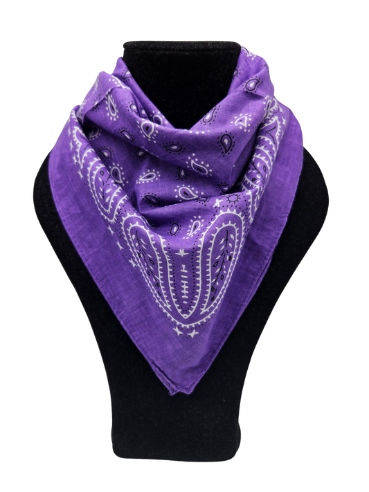 Paliacate de algodón 100%. Morado