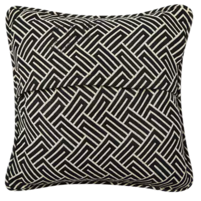 Funda de cojín tejida en telar. Africa negra 40x40
