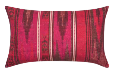 Funda de cojín de algodón estampada. Amani fuschia 30x50