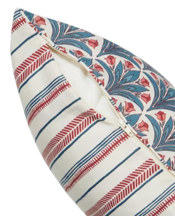 Funda de cojín de algodón estampada. Gulzar Pankh multi 40x40
