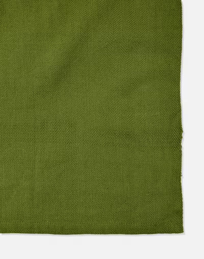 Mantel rectangular 100% algodón tejido en telar. Adesh verde