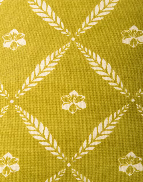 Funda de cojín de algodón estampada. Aplna musgo 40x40