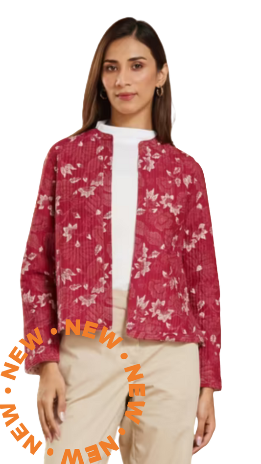 Saco de algodón/rayón estampado a mano. Vino PREVENTA