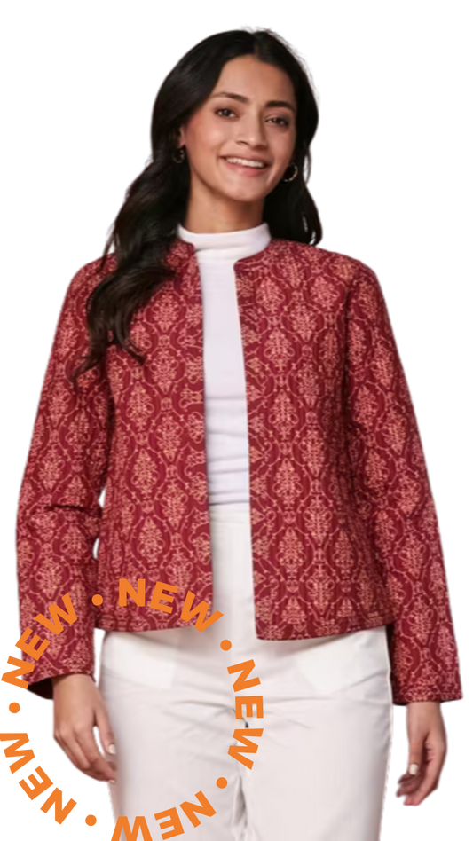 Saco de algodón/lyocel estampado a mano. Vino PREVENTA