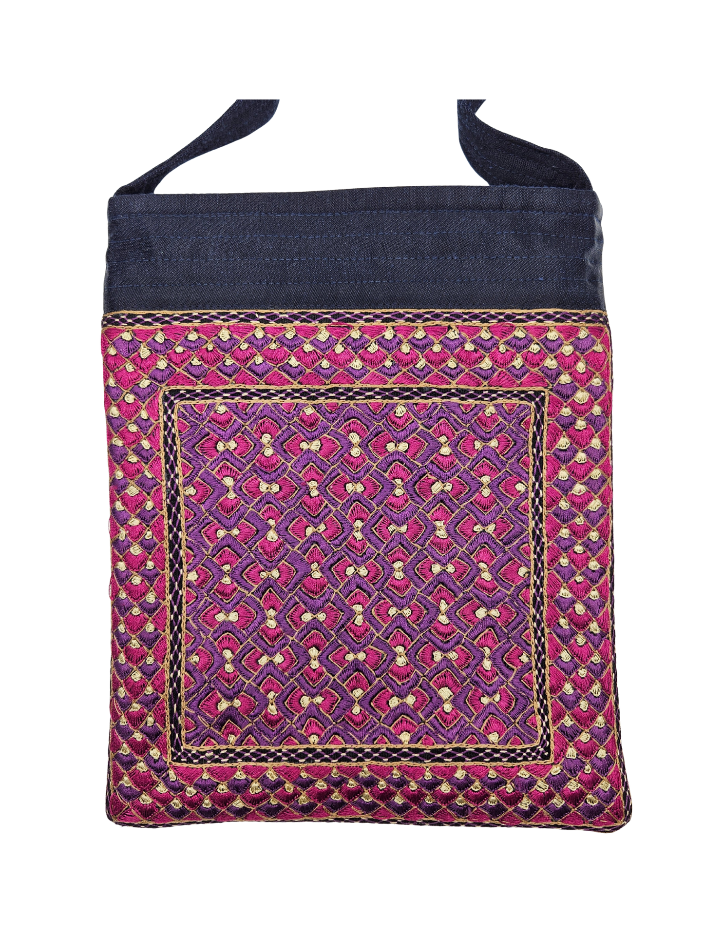 Bolso de mano bordado Neran Square Kutch 1