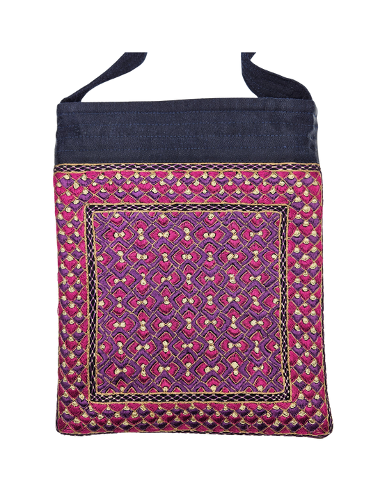 Bolso de mano bordado Neran Square Kutch 1