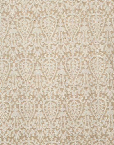 Colcha tejida en telar y deshilada. Ridhik beige