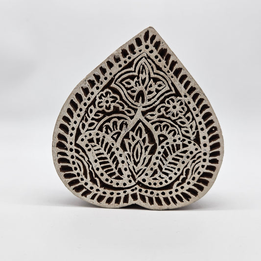 Sello bloque grande Hoja