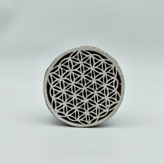 Sello bloque mediano flor de la vida