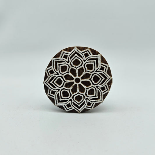 Sello bloque mediano mandala 1