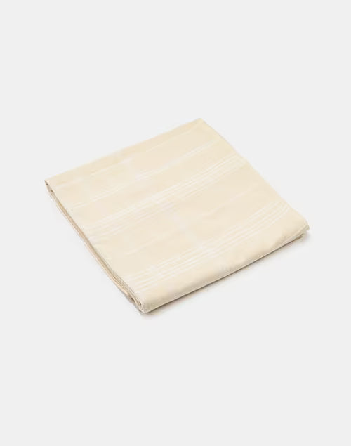 Mantel rectangular 100% algodón tejido en telar. Sherkote natural