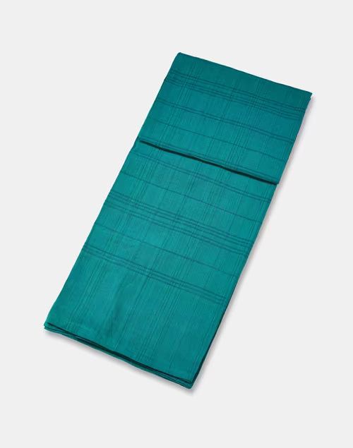 Mantel rectangular 100% algodón tejido en telar. Sherkote azul