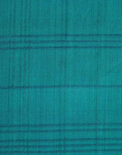 Mantel rectangular 100% algodón tejido en telar. Sherkote azul