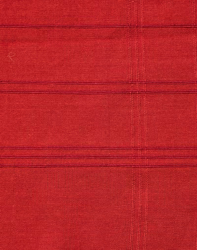 Mantel rectangular 100% algodón tejido en telar. Sherkote rojo