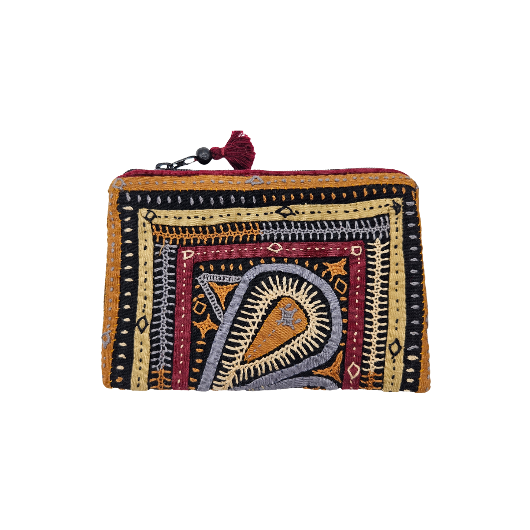 Monedero bordado hindú QATAB Kutch 2