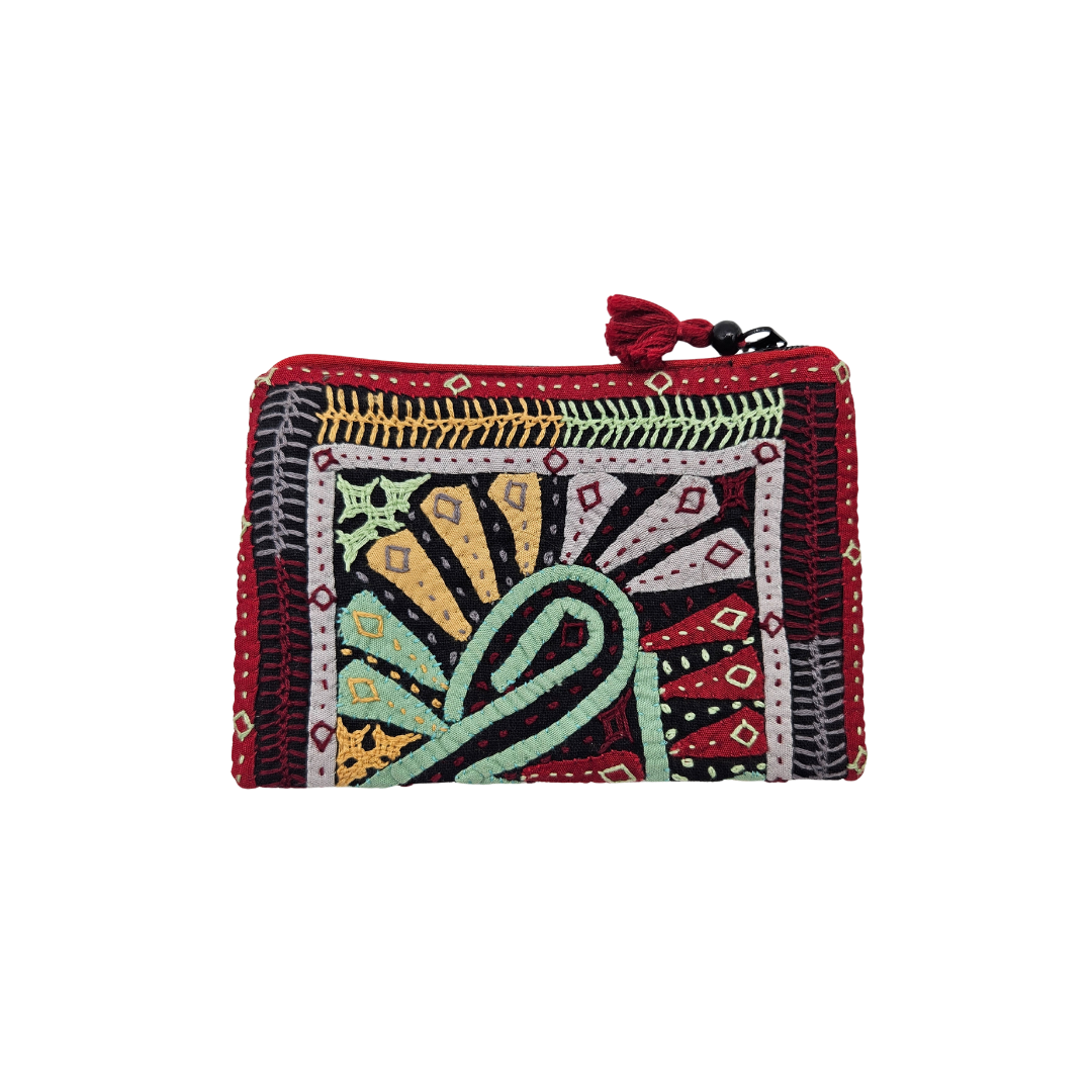 Monedero bordado hindú QATAB Kutch 1