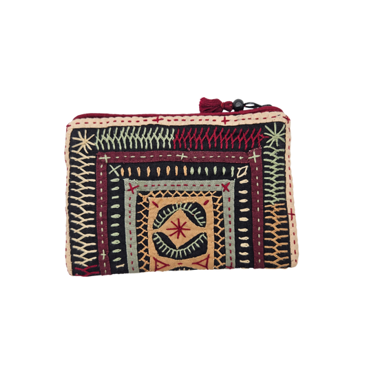 Monedero bordado hindú QATAB Kutch 5