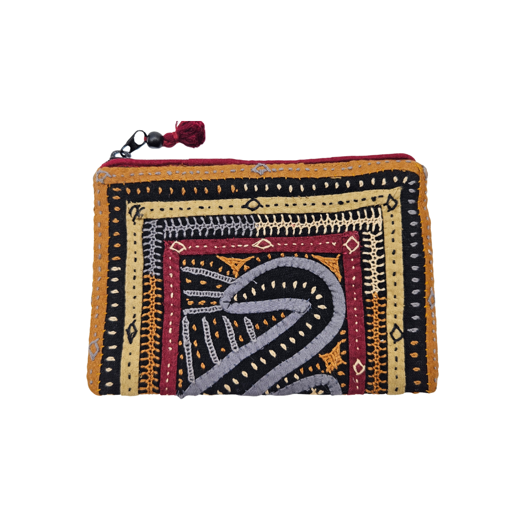 Monedero bordado hindú QATAB Kutch 7