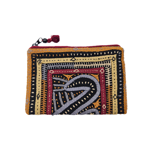 Monedero bordado hindú QATAB Kutch 7