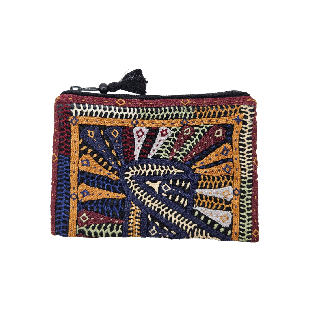 Monedero bordado hindú QATAB Kutch 8