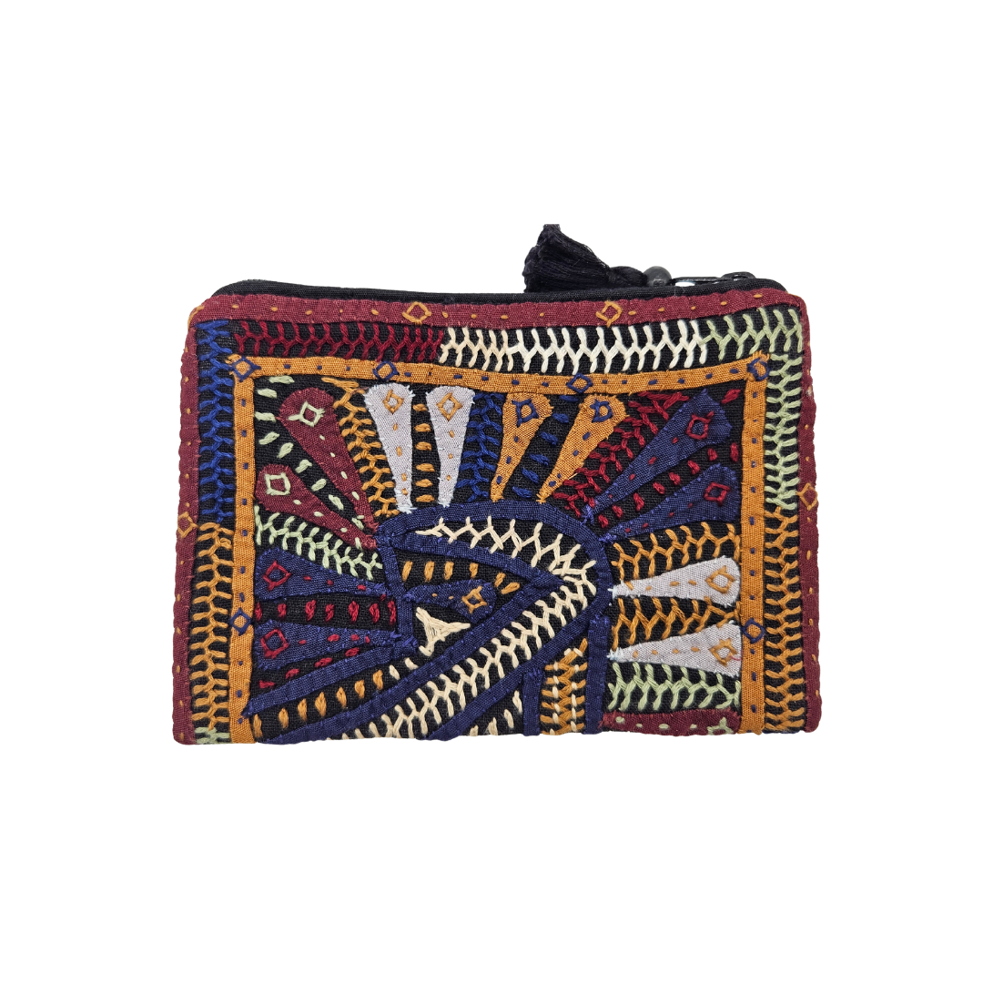 Monedero bordado hindú QATAB Kutch 8
