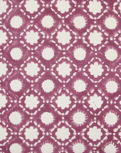 Funda de cojín de algodón estampada. Tahaan vino 40x40
